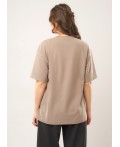 CLE Футболка жен. 267167зз_п, св.коричневый
