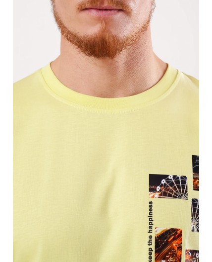 CLE Футболка муж. 560351/15кд 1 maxi(макси)_п, св.жёлтый