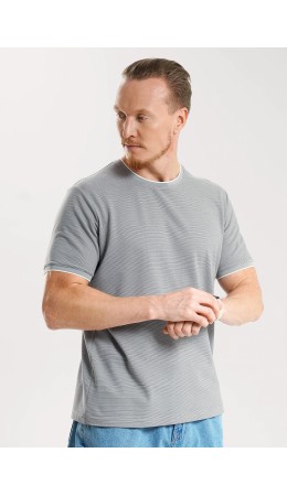 CLE Футболка муж. 562538/04кжн maxi(макси), серый/белый