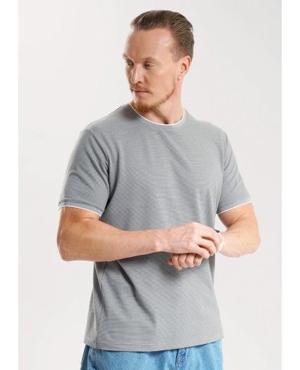CLE Футболка муж. 562538/04кжн maxi(макси), серый/белый