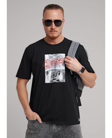 CLE Футболка муж. 562650/05кк maxi(макси)_п, чёрный