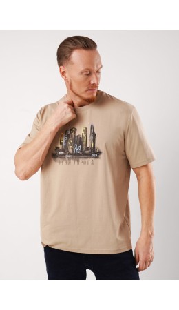CLE Футболка муж. 562695/11кд maxi(макси)_п, бежевый