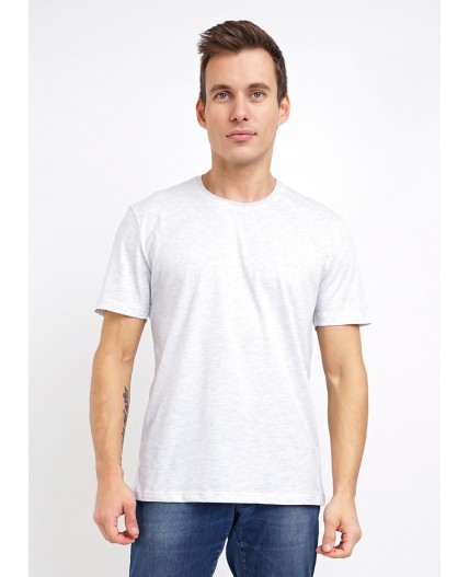 CLE Футболка муж. 600351/1кд_мел.maxi(макси), меланж молочный