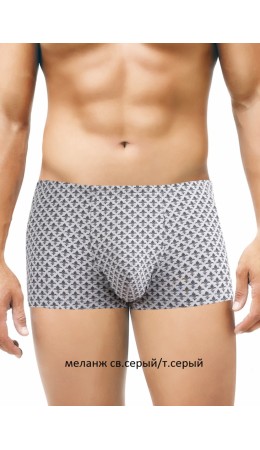 ЭЙС трусы муж 600667н шорты, меланж св.серый/т.серый