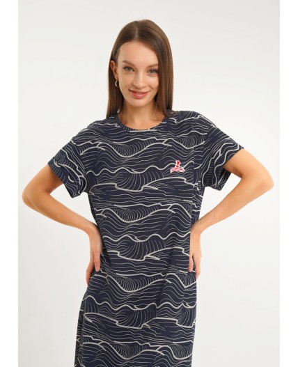 CLE LDR26-1234/4 Платье жен. Круиз, т.синий/молочный