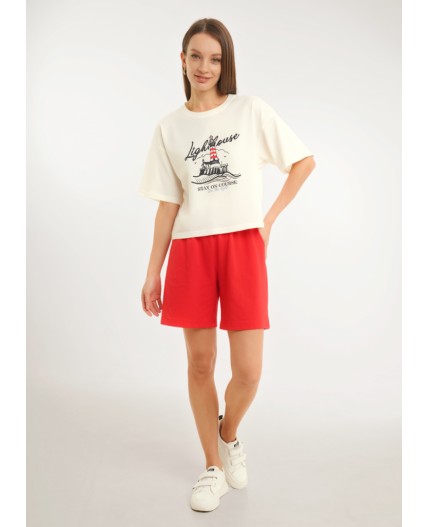 CLE LSH26-1234/1 Шорты жен. Круиз, красный