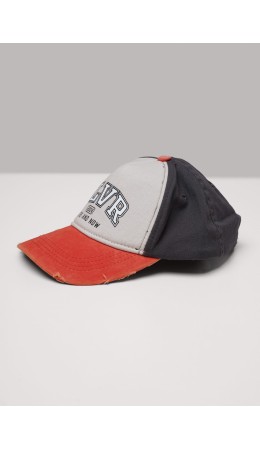 CLE Бейсболка дет 108 джинс, молочный/св.коричневый