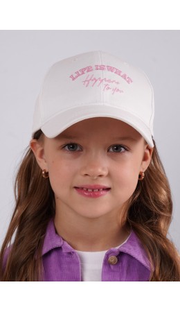 CLE Бейсболка дет 116 х/б, молочный