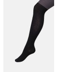 CLE Колготки дет.КД1318 116-128 fashion хл+эл, чёрный/т.серый