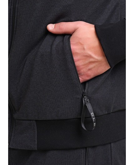 CLE Куртка муж. 632108зэ maxi(макси), чёрный/т.серый