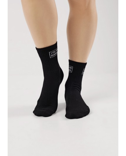 CLE Носки дет.С1537 16-18,18-20, чёрный