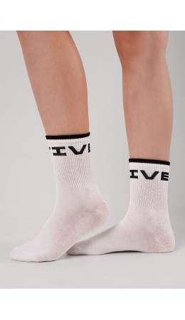 CLE Носки дет.С1577 16-18,18-20 вайб хл+эл, белый