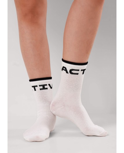 CLE Носки дет.С1577 20-22,22 вайб хл+эл, белый