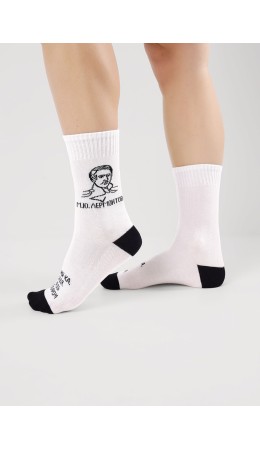 CLE Носки дет.С15814 24 школа хл+эл, белый