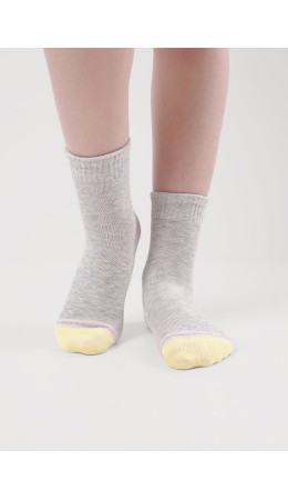CLE Носки дет.С1582 16-18,18-20 викенд дев, меланж серый