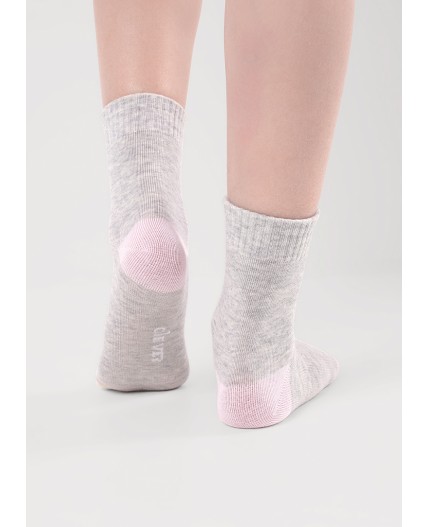 CLE Носки дет.С1582 16-18,18-20 викенд дев, меланж серый