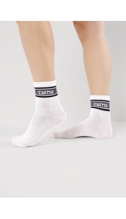 CLE Носки дет.С15822 20-22,22 школа хл+эл, белый