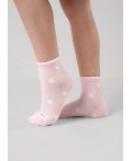CLE Носки дет.С1631 12-14,14-16 сетка дев, розовый