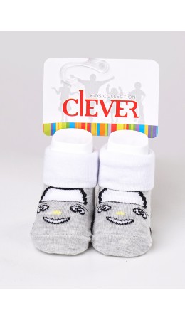 CLE Носки дет.С173, меланж св.серый