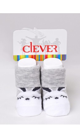 CLE Носки дет.С174, меланж св.серый