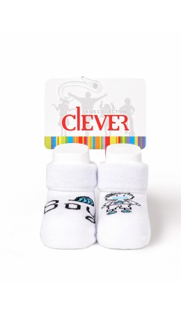 CLE Носки дет.С219П 7-8 ясли плюш, белый