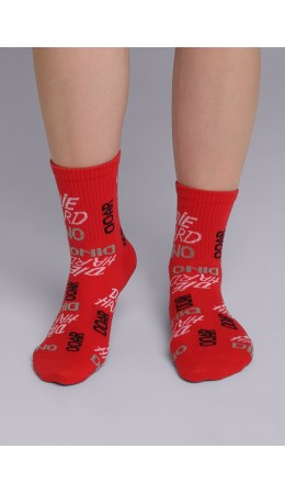 CLE Носки дет.С4320 16-18,18-20 Zaвр хл+эл, красный