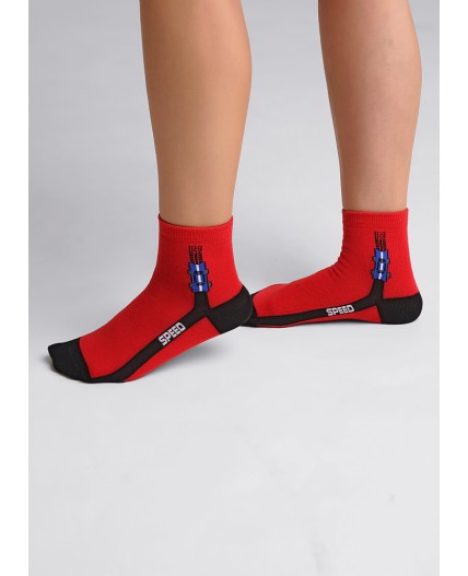 CLE Носки дет.С4375 16-18,18-20 драйв хл+эл, красный