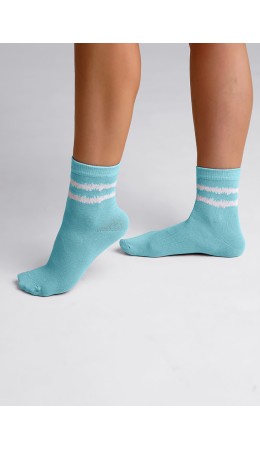 CLE Носки дет.С4396 20-22,22 нежность хл+эл, св.бирюзовый