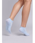 CLE Носки жен.Д203 хл+эл ук се, св.голубой