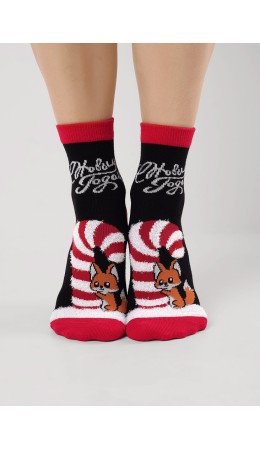 CLE Носки жен.Д2559 НГ хл+эл, чёрный