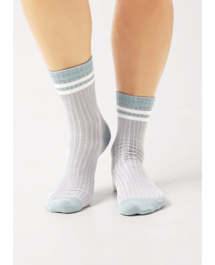 CLE Носки жен.Д5546 грэй хл+эл, св.серый