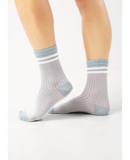 CLE Носки жен.Д5546 грэй хл+эл, св.серый