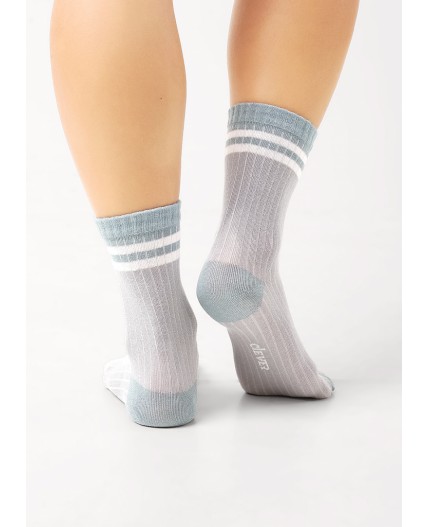 CLE Носки жен.Д5546 грэй хл+эл, св.серый