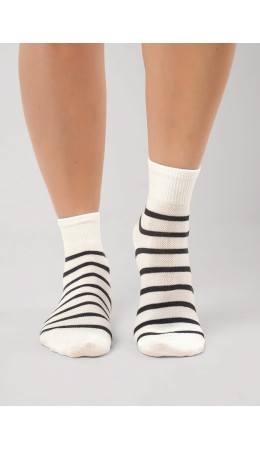 CLE Носки жен.Д5657 сиеста сетка, белый