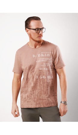 CLE Футболка муж. 562382/17о maxi(макси)_п, св.коричневый