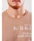 CLE Футболка муж. 562382/17о maxi(макси)_п, св.коричневый