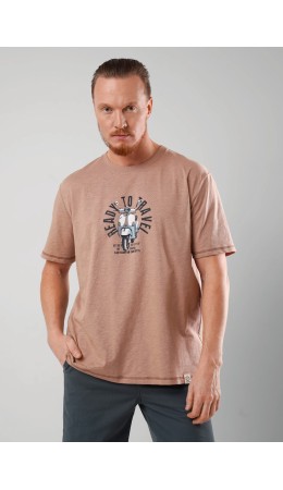 CLE Футболка муж. 562527/17о_п, св.коричневый