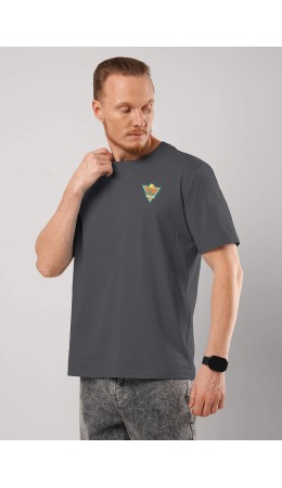 CLE Футболка муж. 562650/19кд maxi(макси)_п1, т.серый