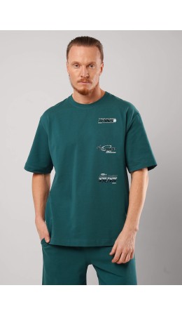 CLE Футболка муж. 562650/19кд maxi(макси)_п2, т.зелёный