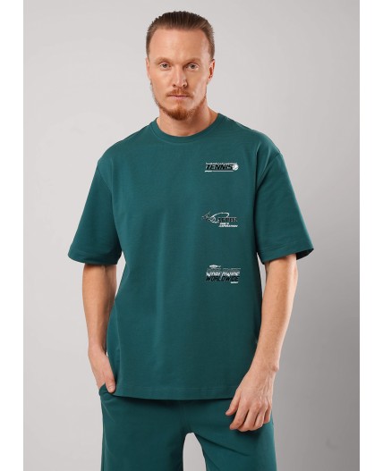 CLE Футболка муж. 562650/19кд maxi(макси)_п2, т.зелёный