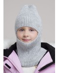 CLE Шапка-шлем дет. 454505ап, меланж св.серый