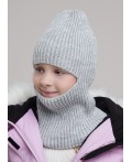 CLE Шапка-шлем дет. 454505ап, меланж св.серый