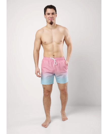 CLE шорты муж. 553149рт, св.оранжевый/св.голубой