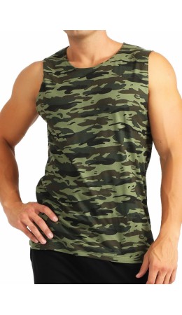 ЭЙС майка муж 600221и, т.зелёный/т.коричневый