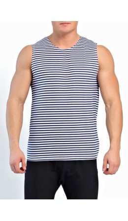 ЭЙС майка муж 600221и, т.синий/белый