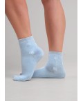 ЭЙС Носки жен.Д106Пш плюш хб, св.голубой