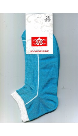 ЭЙС Носки жен.Д123 хл+эл укор, бирюзовый