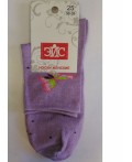 ЭЙС Носки жен.Д124 хл+эл, сиреневый