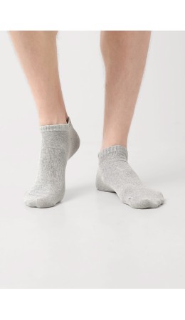 ЭЙС Носки муж.А75Л хл+эл укор, меланж серый
