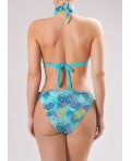 CLE SS113к Костюм купальный жен., зелёный/жёлтый